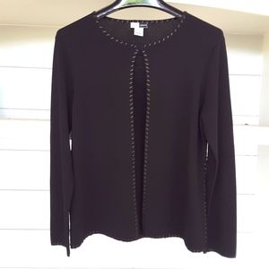 Dane Lewis Black Cardigan Size Large